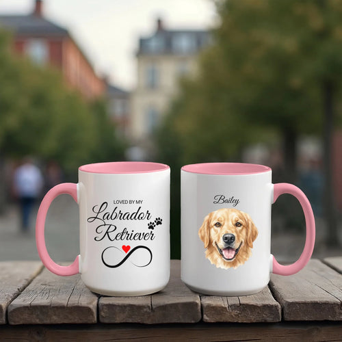 Accent Mug 15oz Red Pink