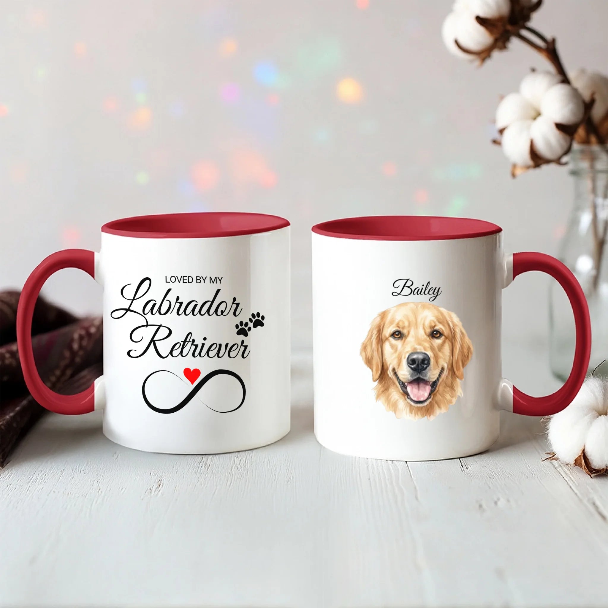 Color Accent Mug 11oz Red