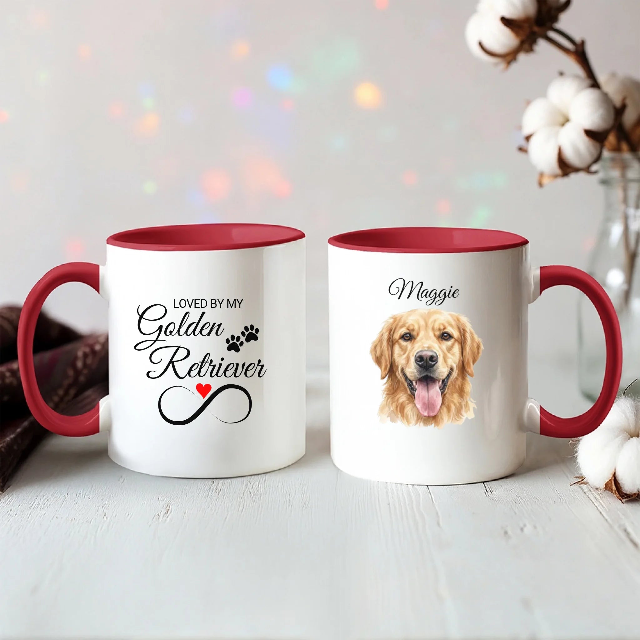 Color Accent Mug 11oz Red