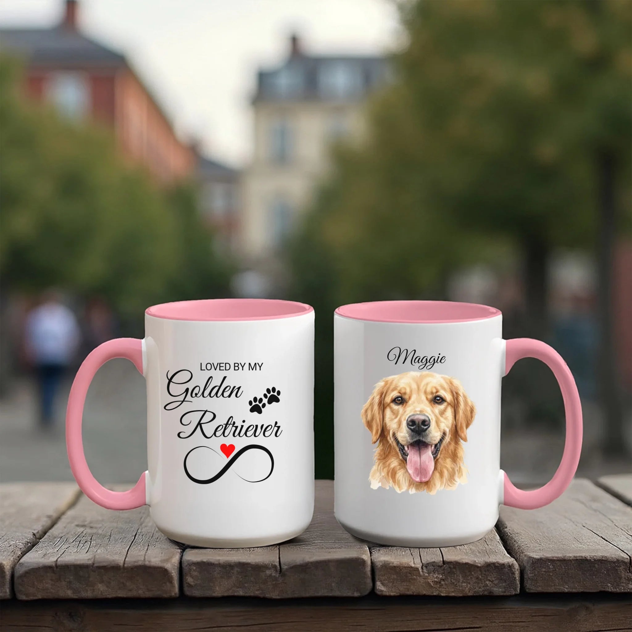Accent Mug 15oz Red Pink