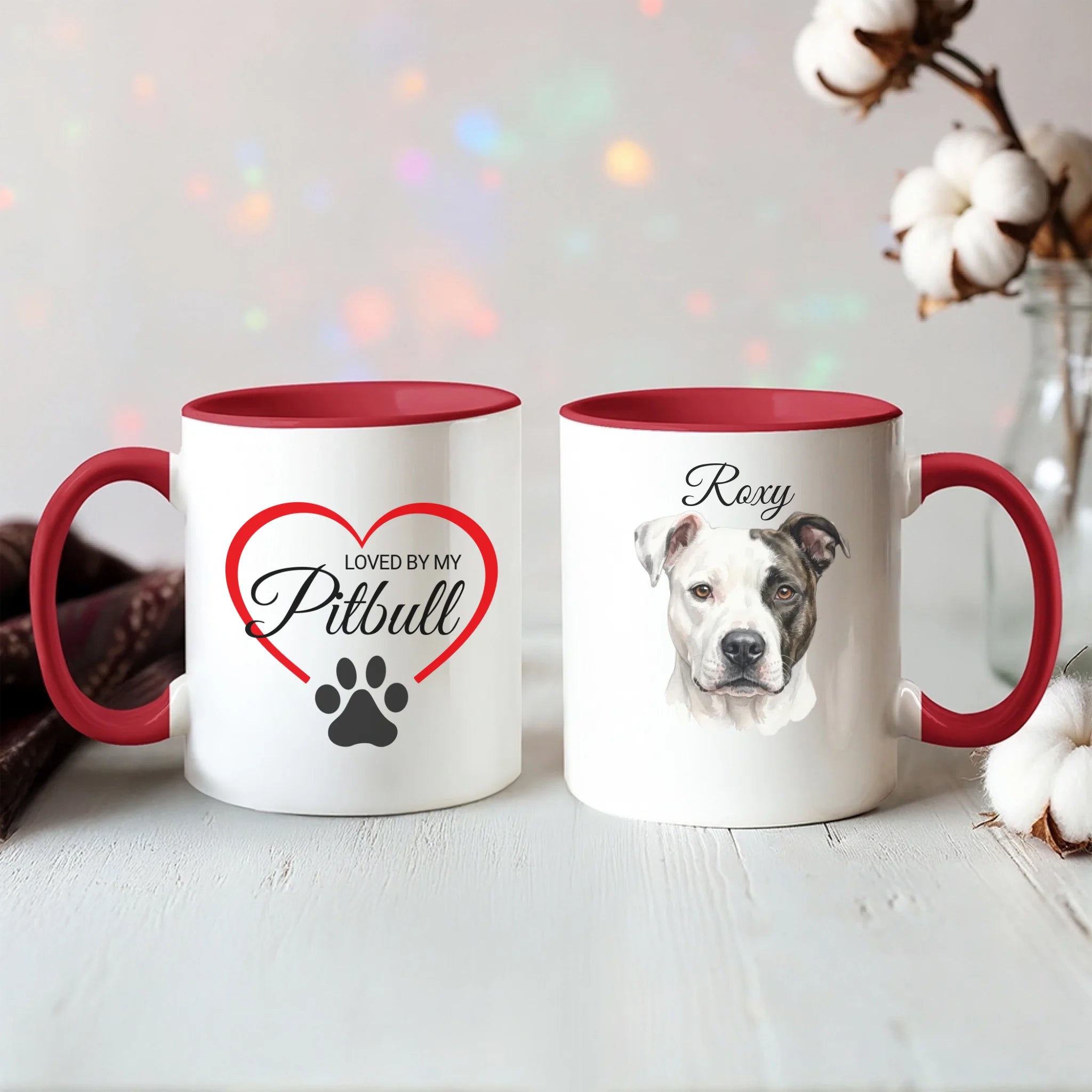 Color Accent Mug 11oz Red