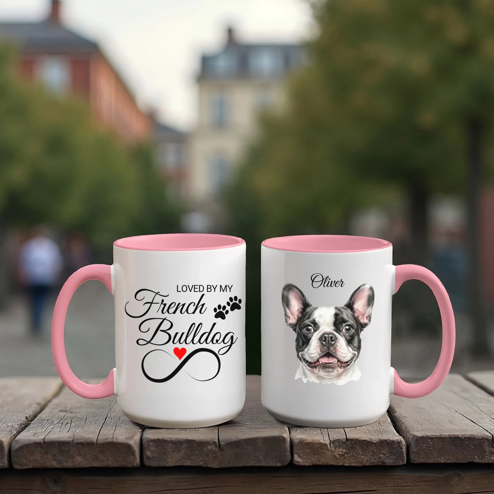 Accent Mug 15oz Red Pink