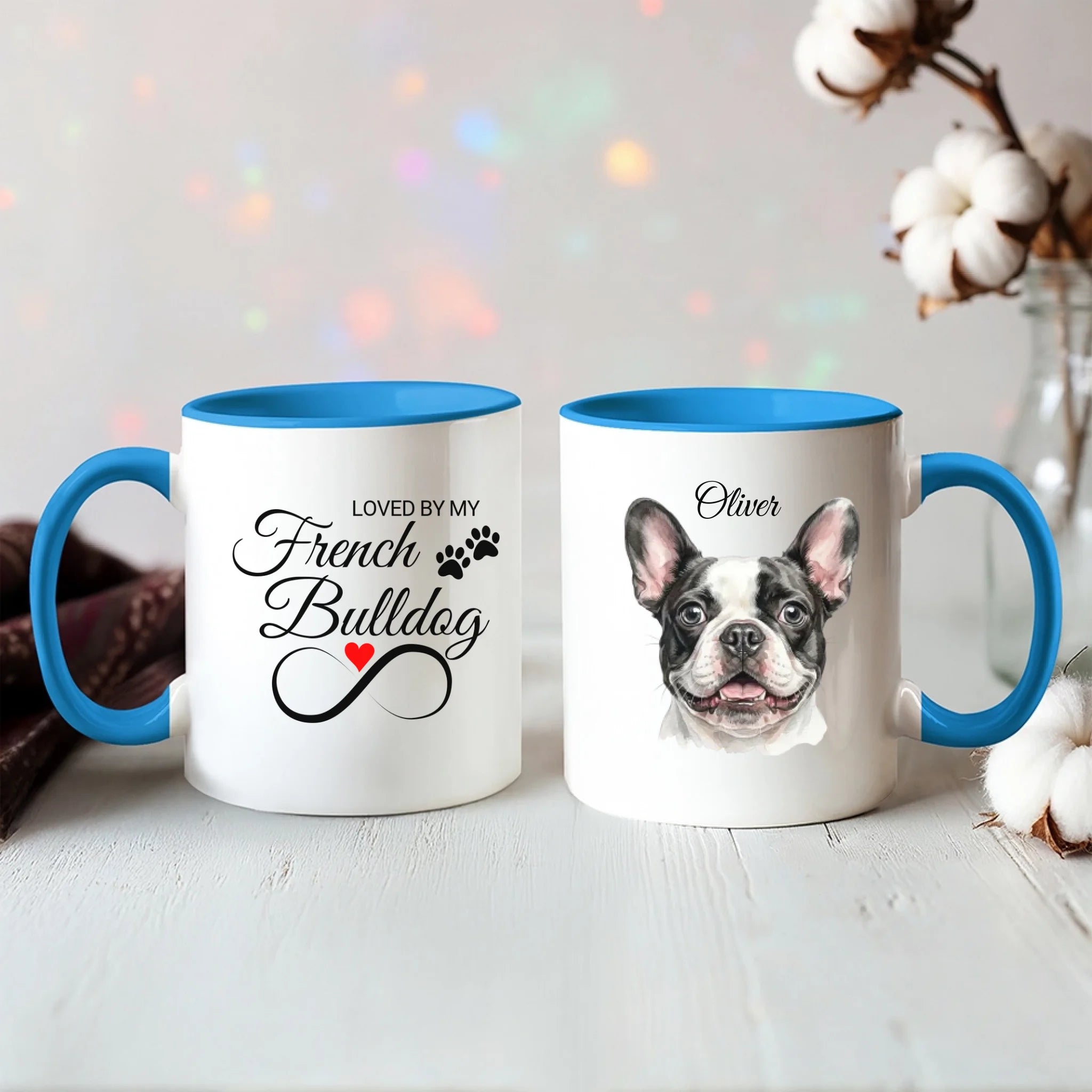Color Accent Mug 11oz Light Blue