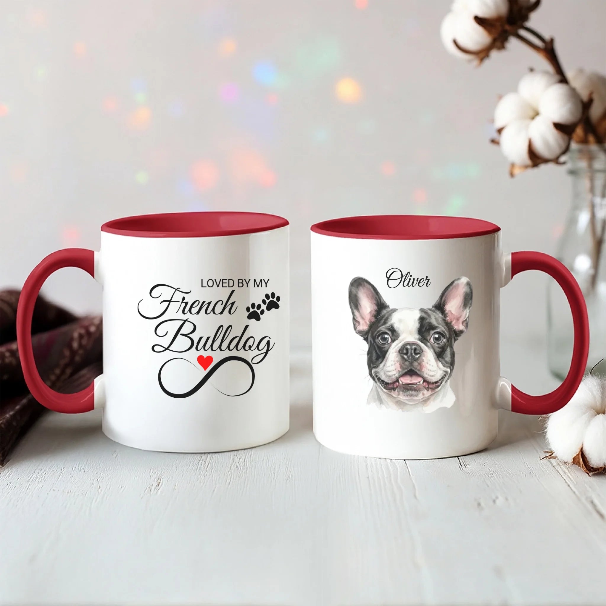 Color Accent Mug 11oz Red