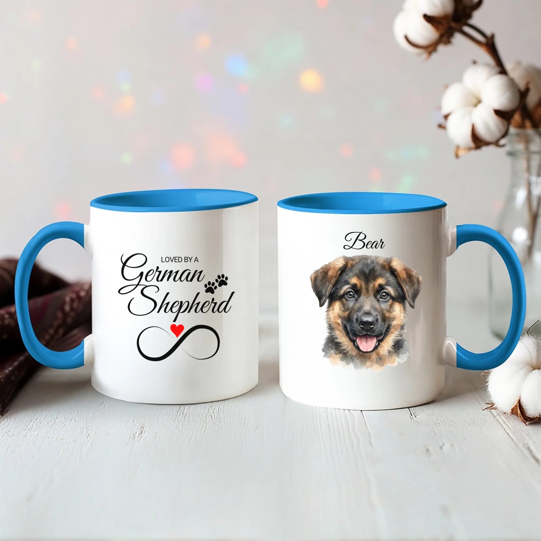 Color Accent Mug 11oz Light Blue