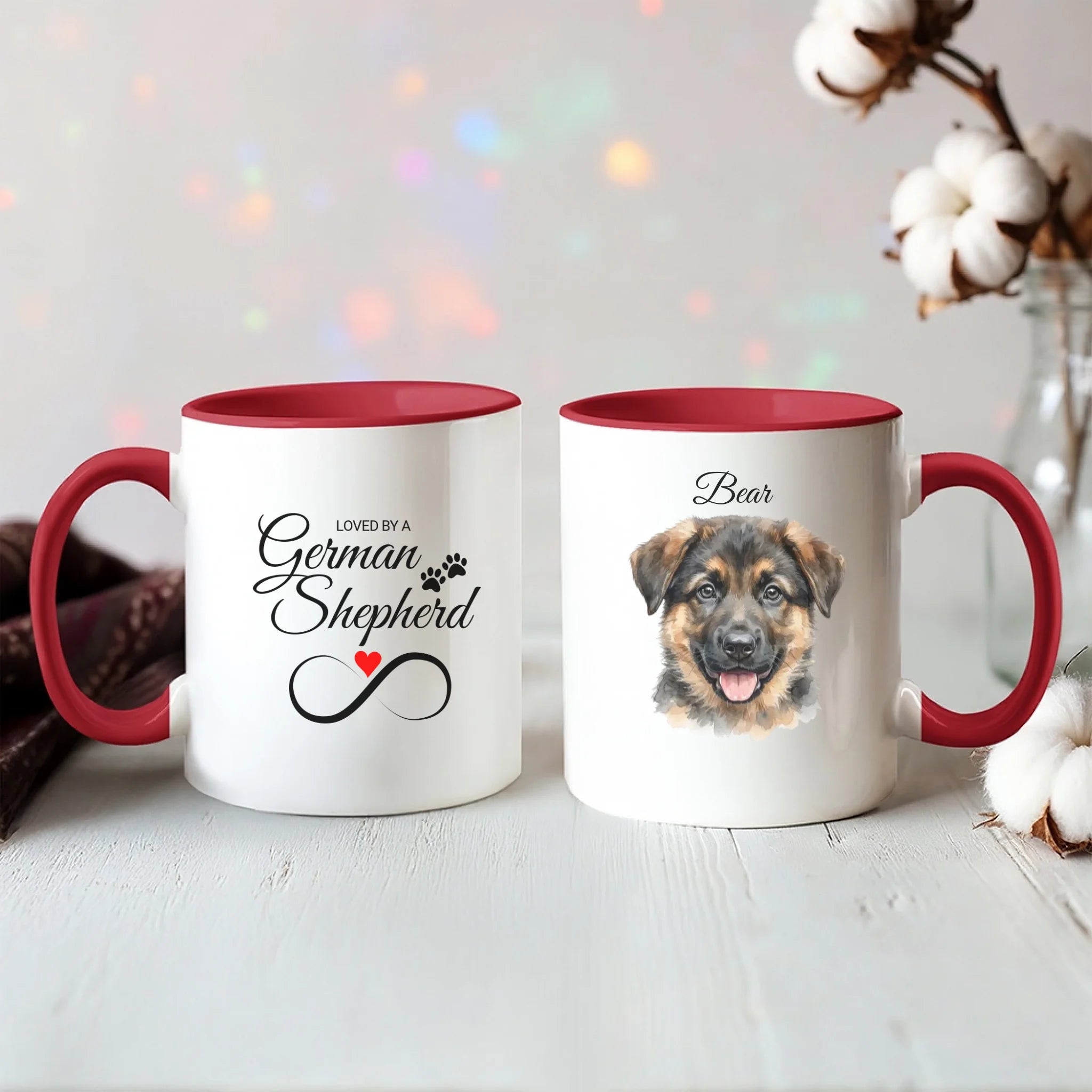 Color Accent Mug 11oz Red