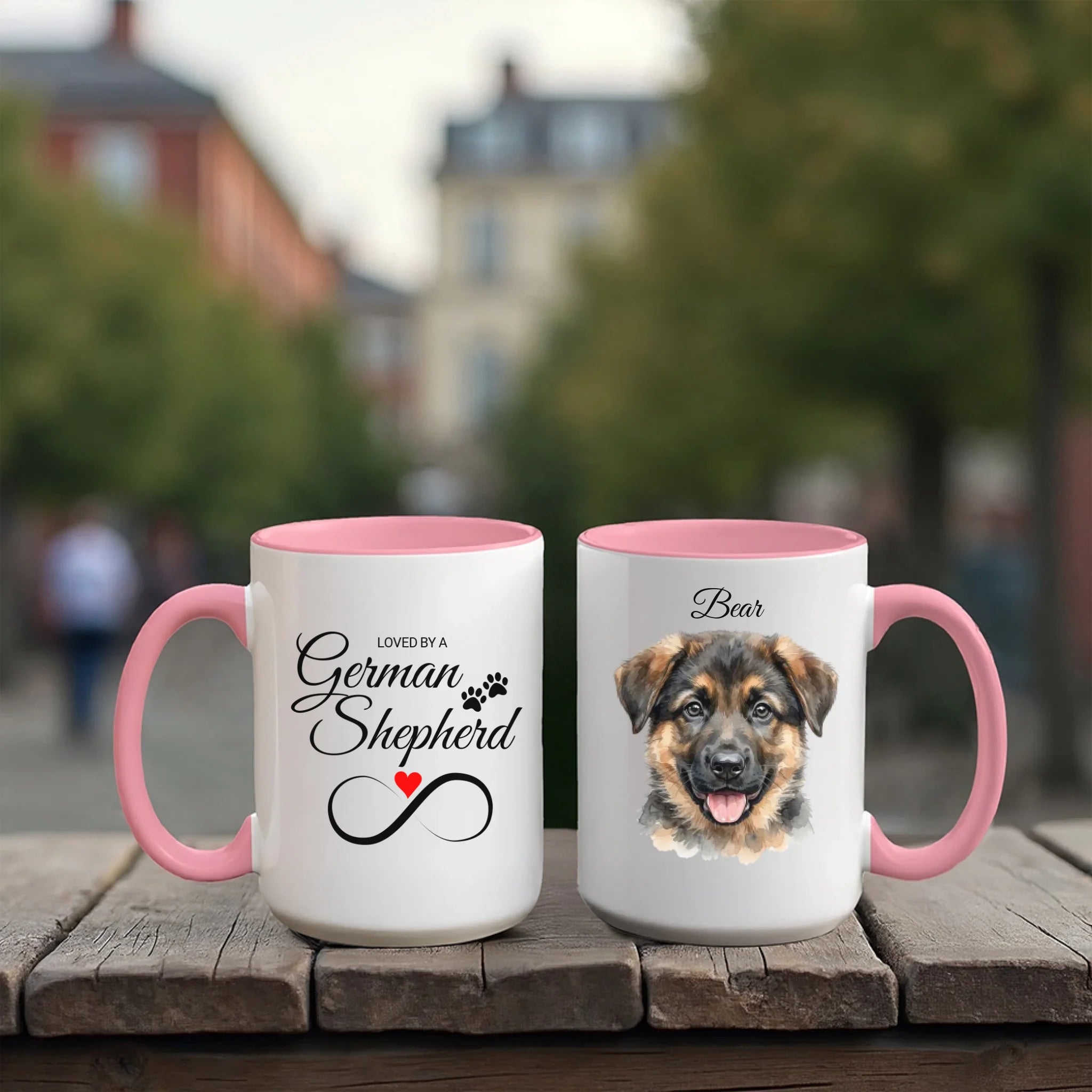 Accent Mug 15oz Red Pink