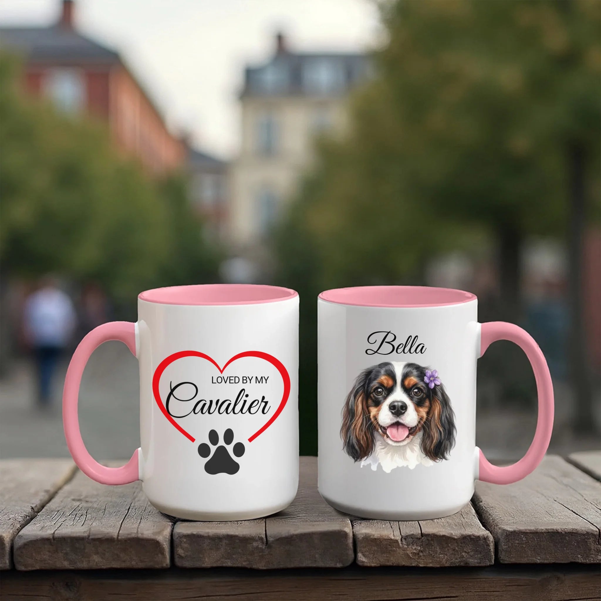 Accent Mug 15oz Red Pink