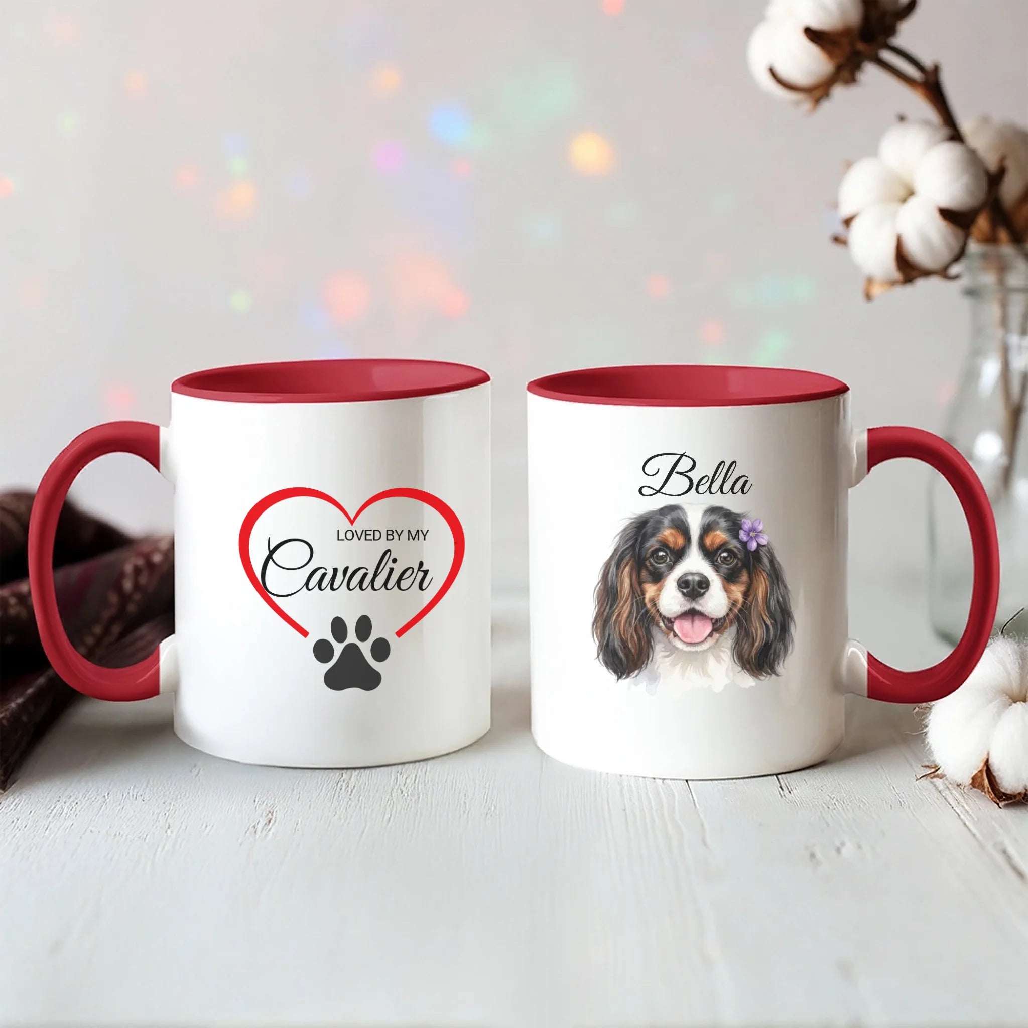 Color Accent Mug 11oz Red