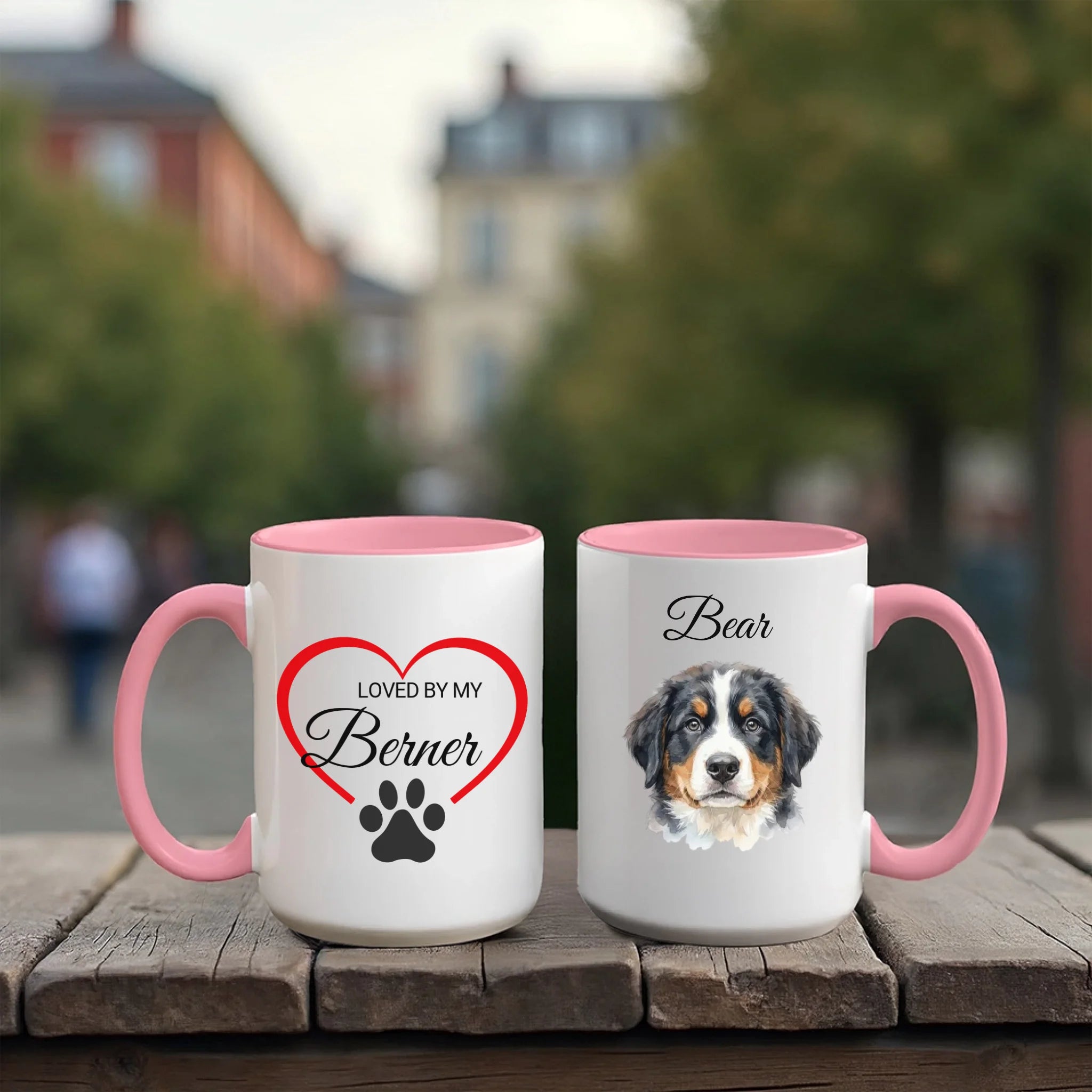 Accent Mug 15oz Red Pink