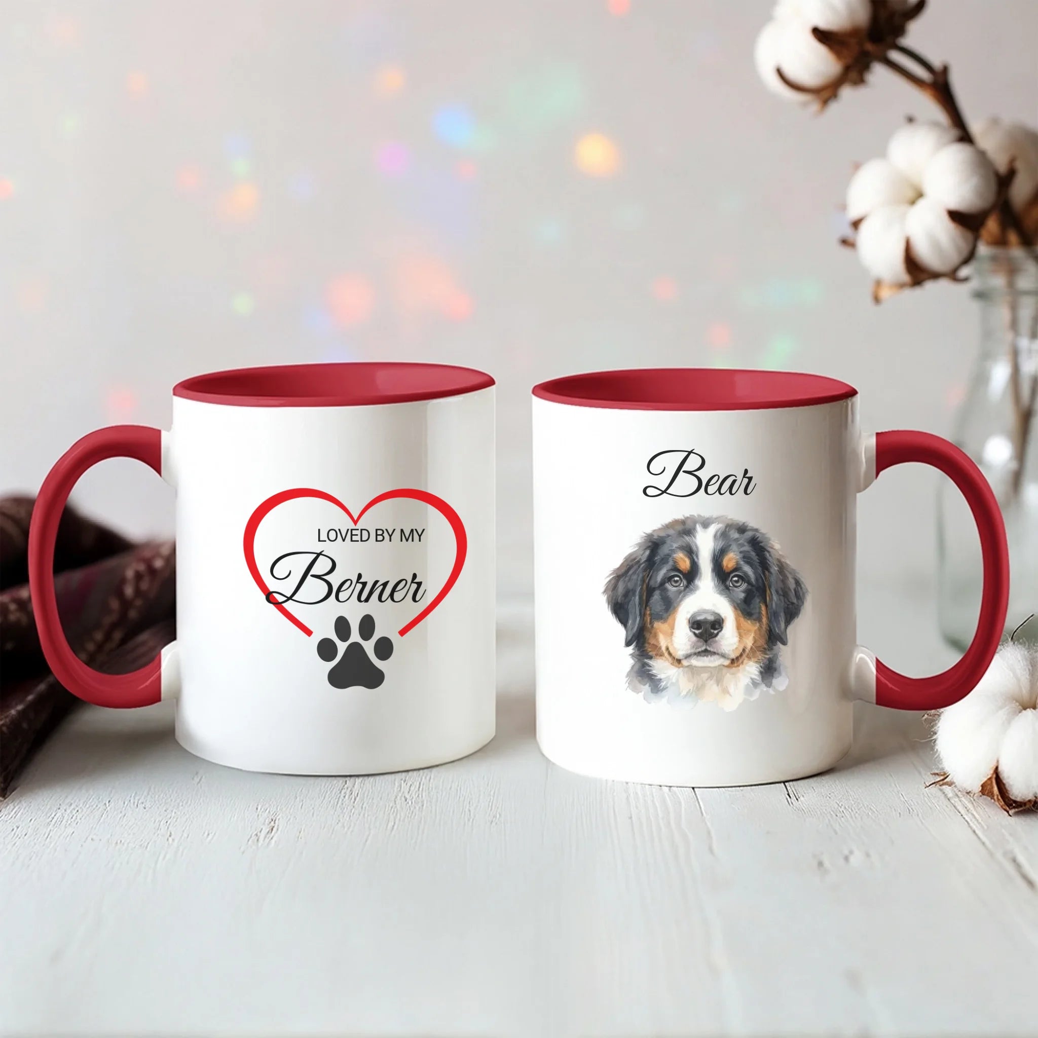 Color Accent Mug 11oz Red