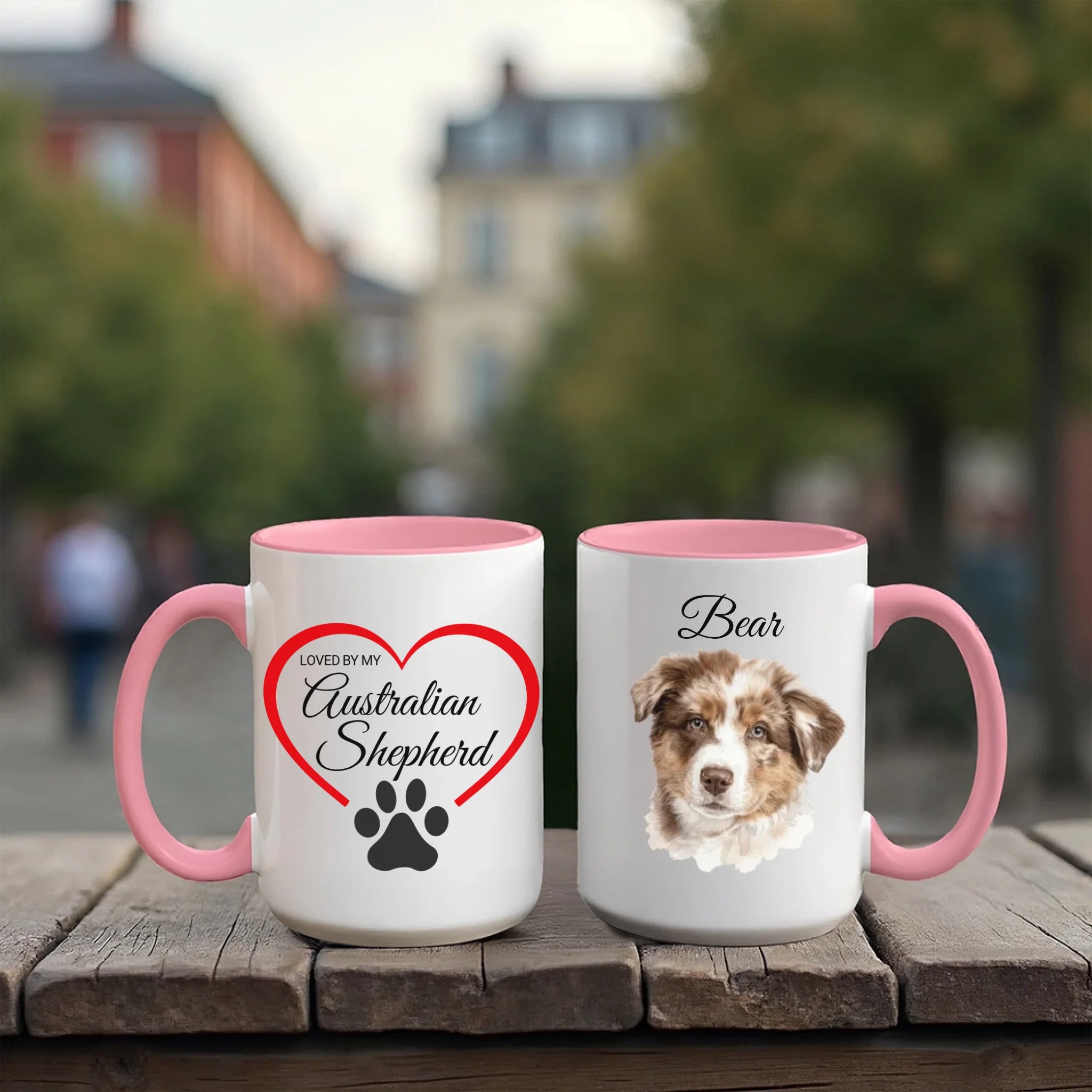 Accent Mug 15oz Red Pink