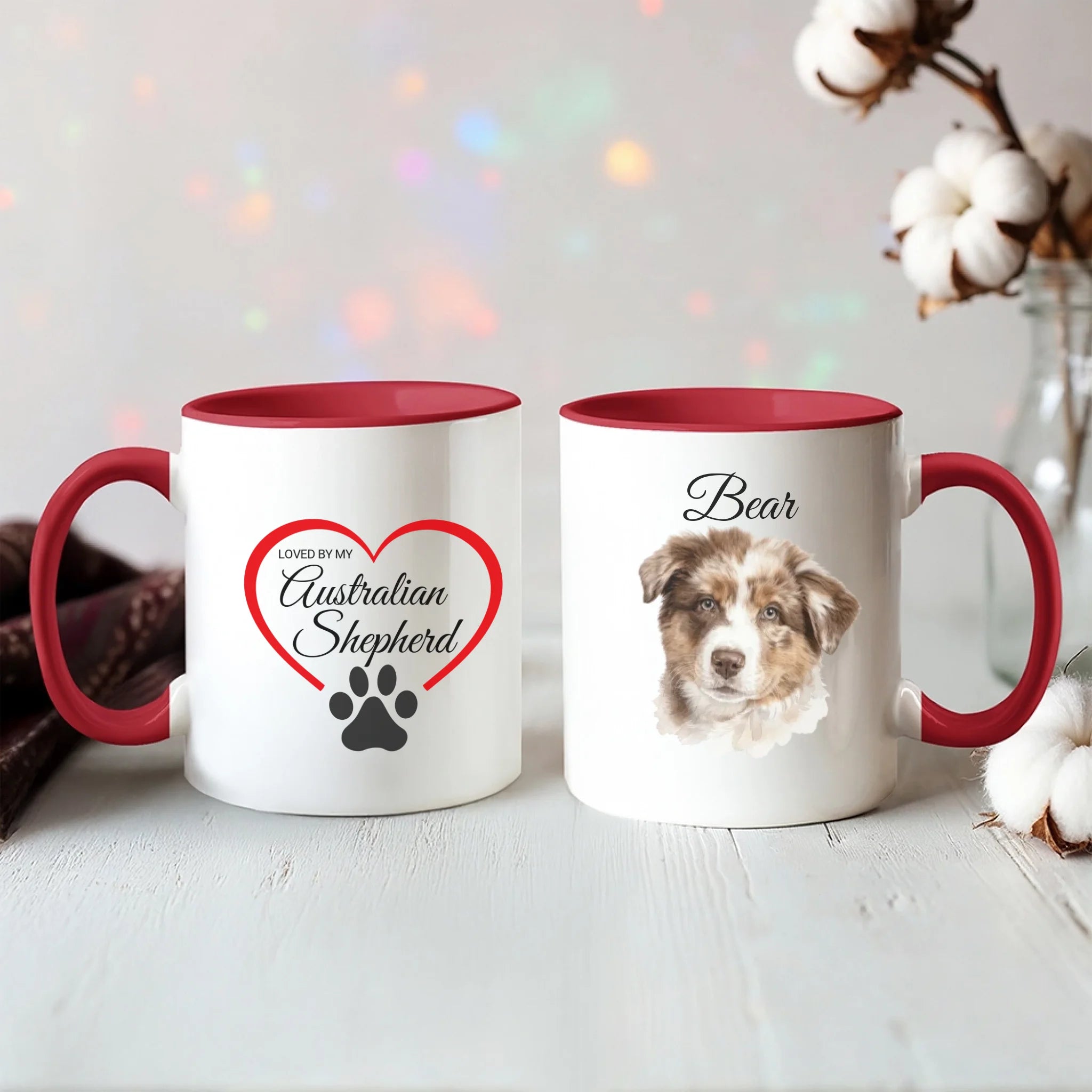 Color Accent Mug 11oz Red
