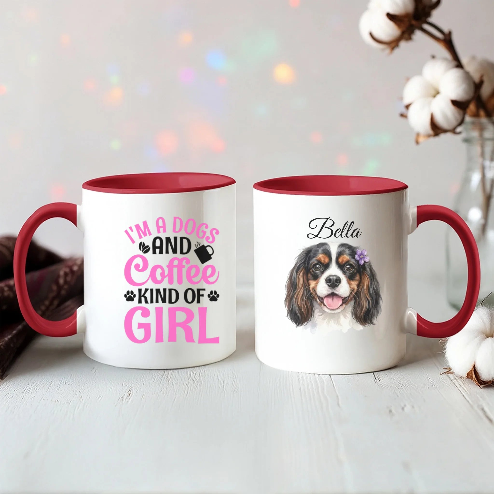 Color Accent Mug 11oz Red