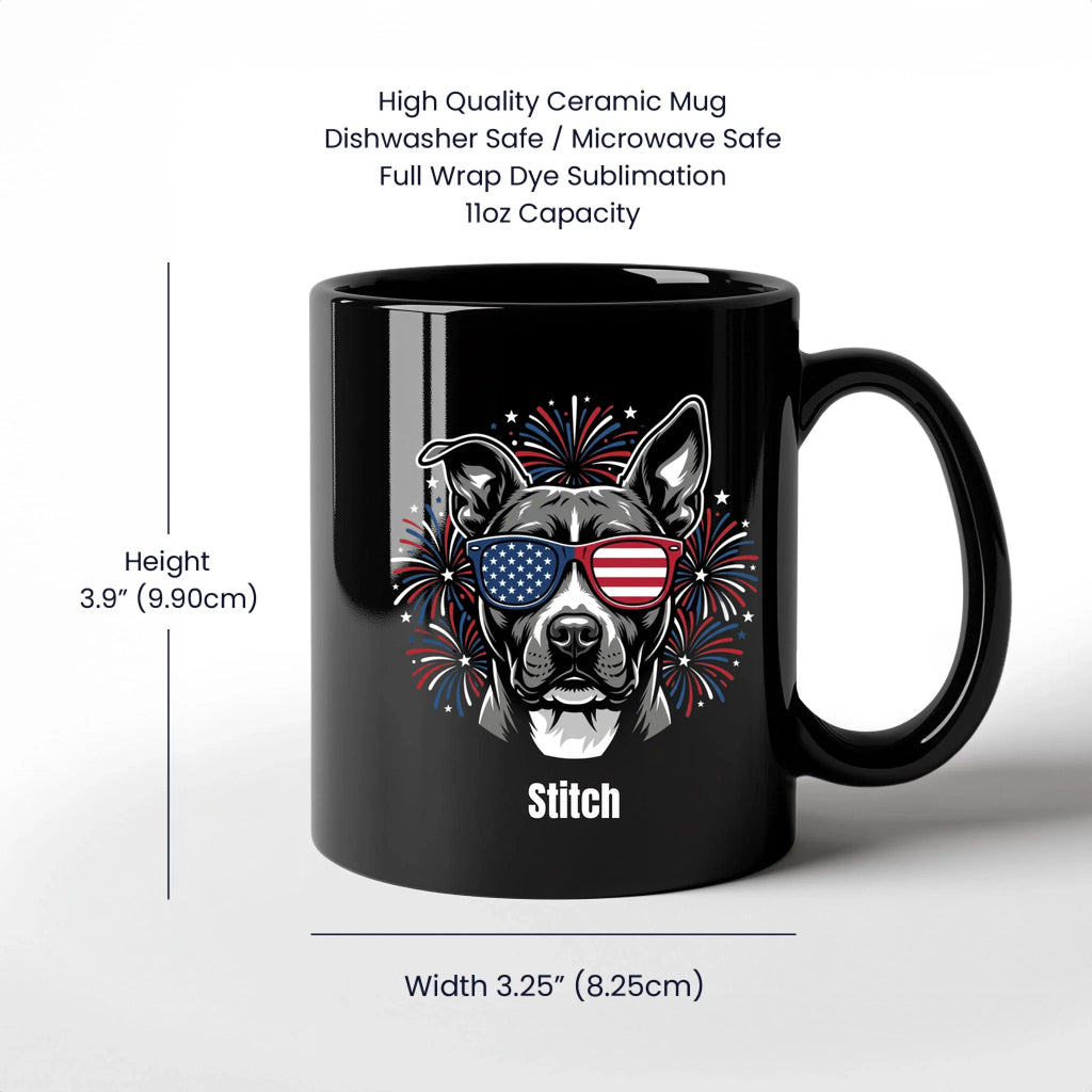 11oz Black Mug Spec Image