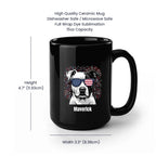15oz Black Mug Spec Image