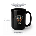 15oz Black Mug Spec Image