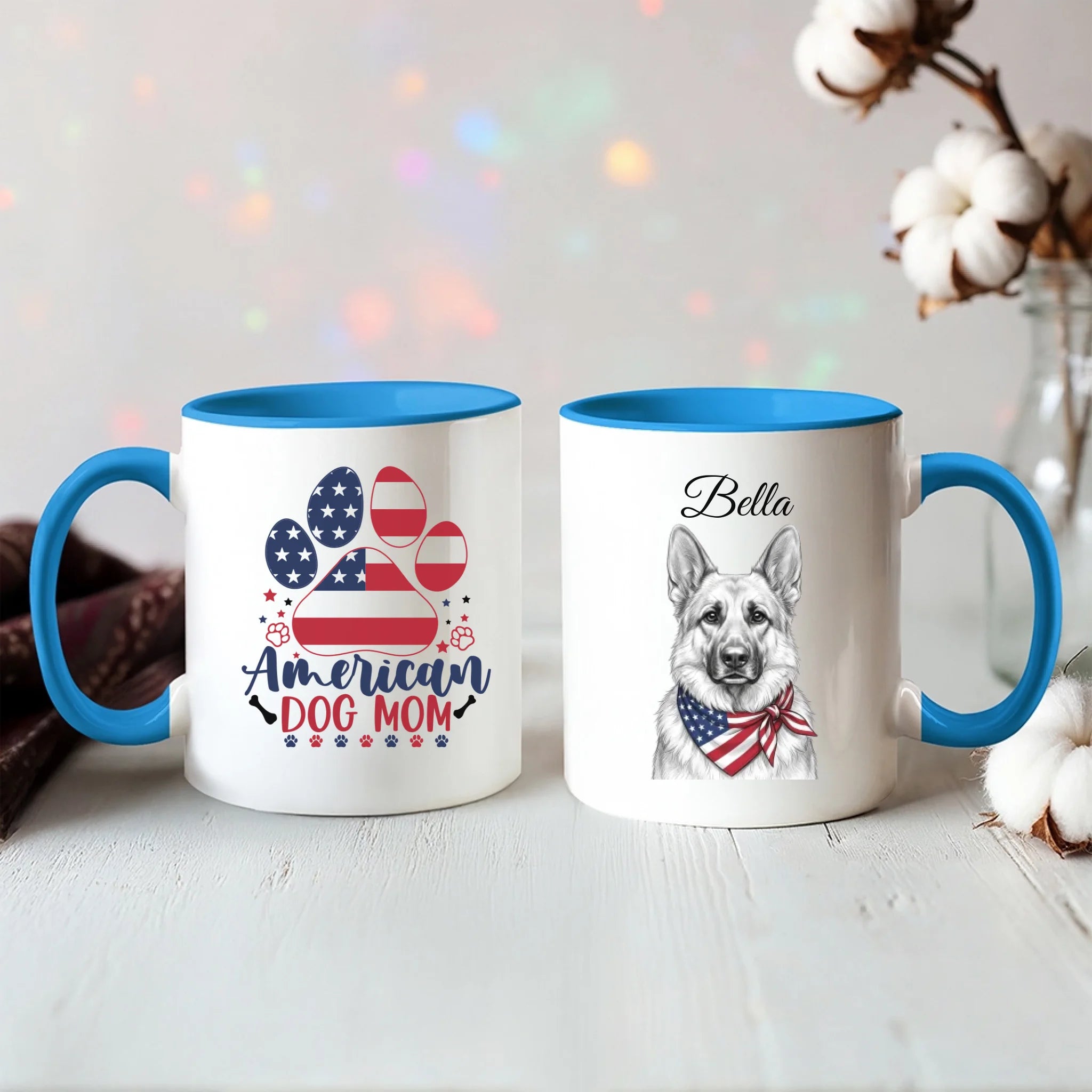 Color Accent Mug 11oz Light Blue
