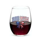 Dog Mom Varsity with Bow Wine Glass
