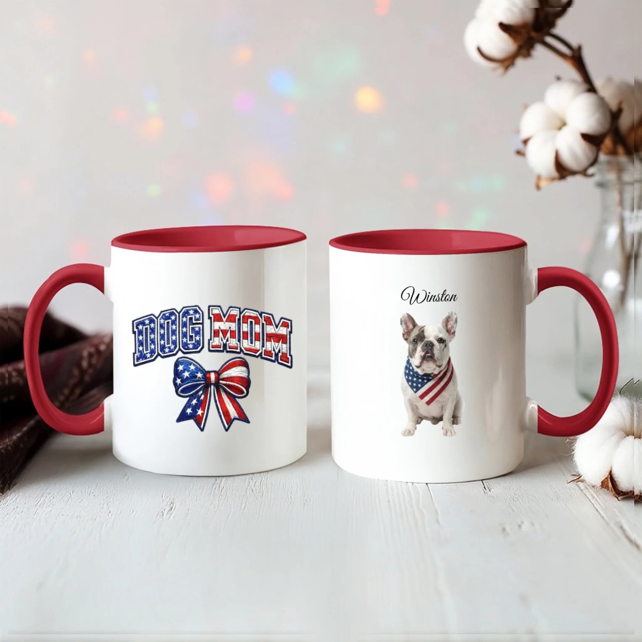 Color Accent Mug 11oz Red