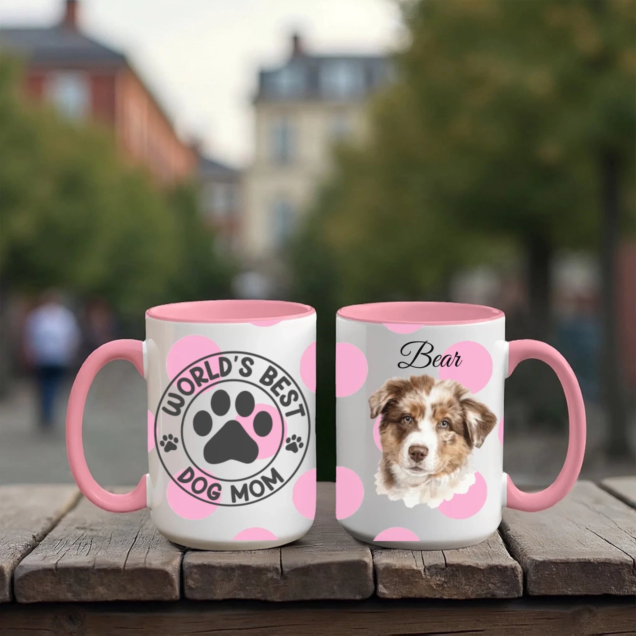 Accent Mug 15oz Red Pink