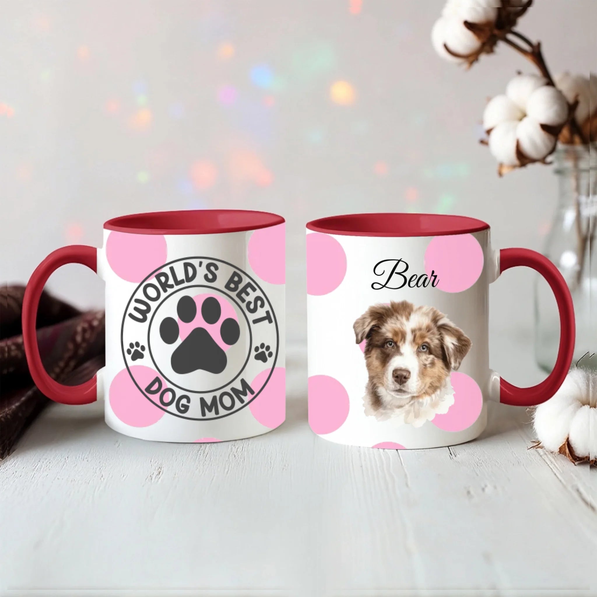 Color Accent Mug 11oz Red