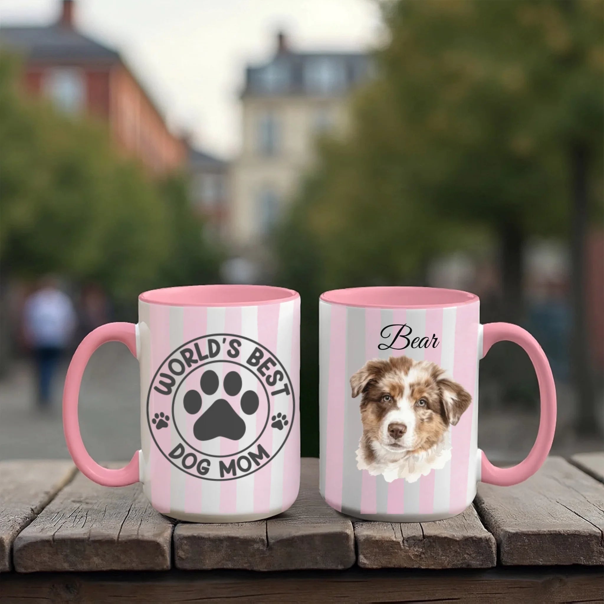 Accent Mug 15oz Red Pink