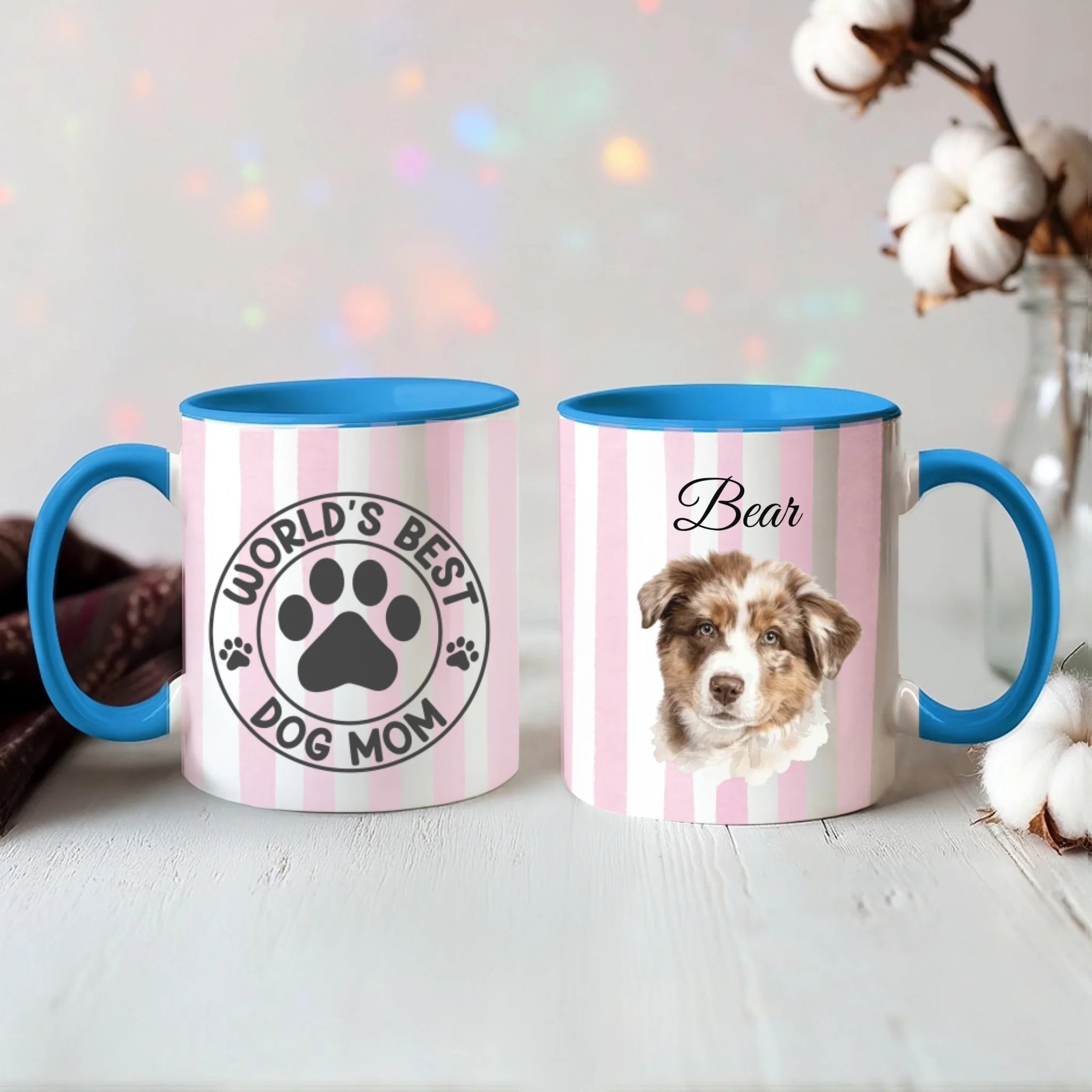 Color Accent Mug 11oz Light Blue