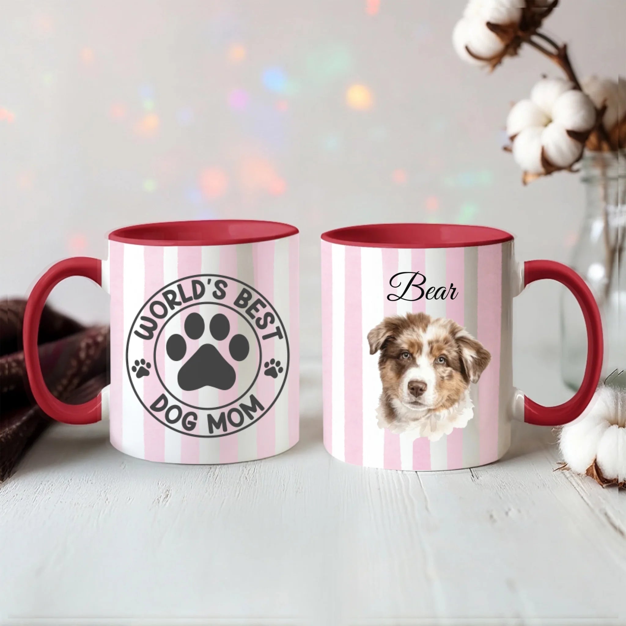 Color Accent Mug 11oz Red