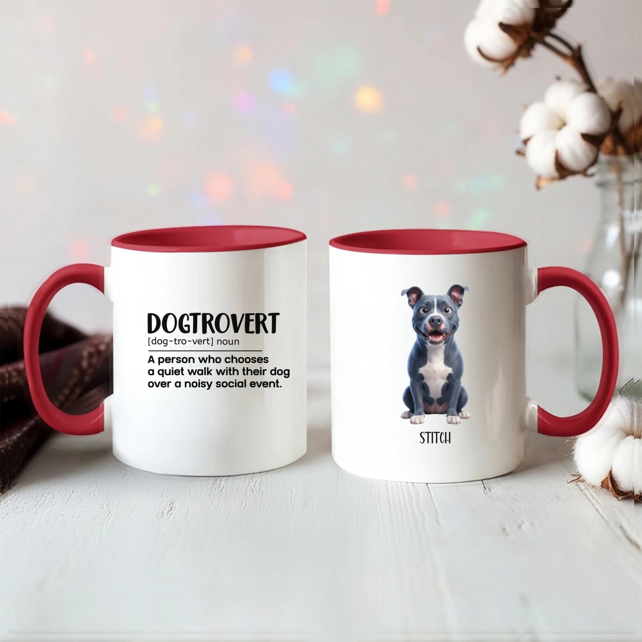 Color Accent Mug 11oz Red