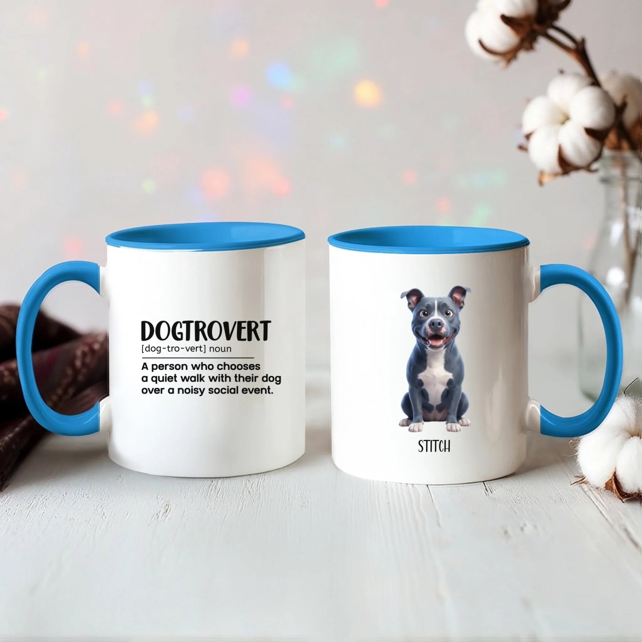 Color Accent Mug 11oz Light Blue