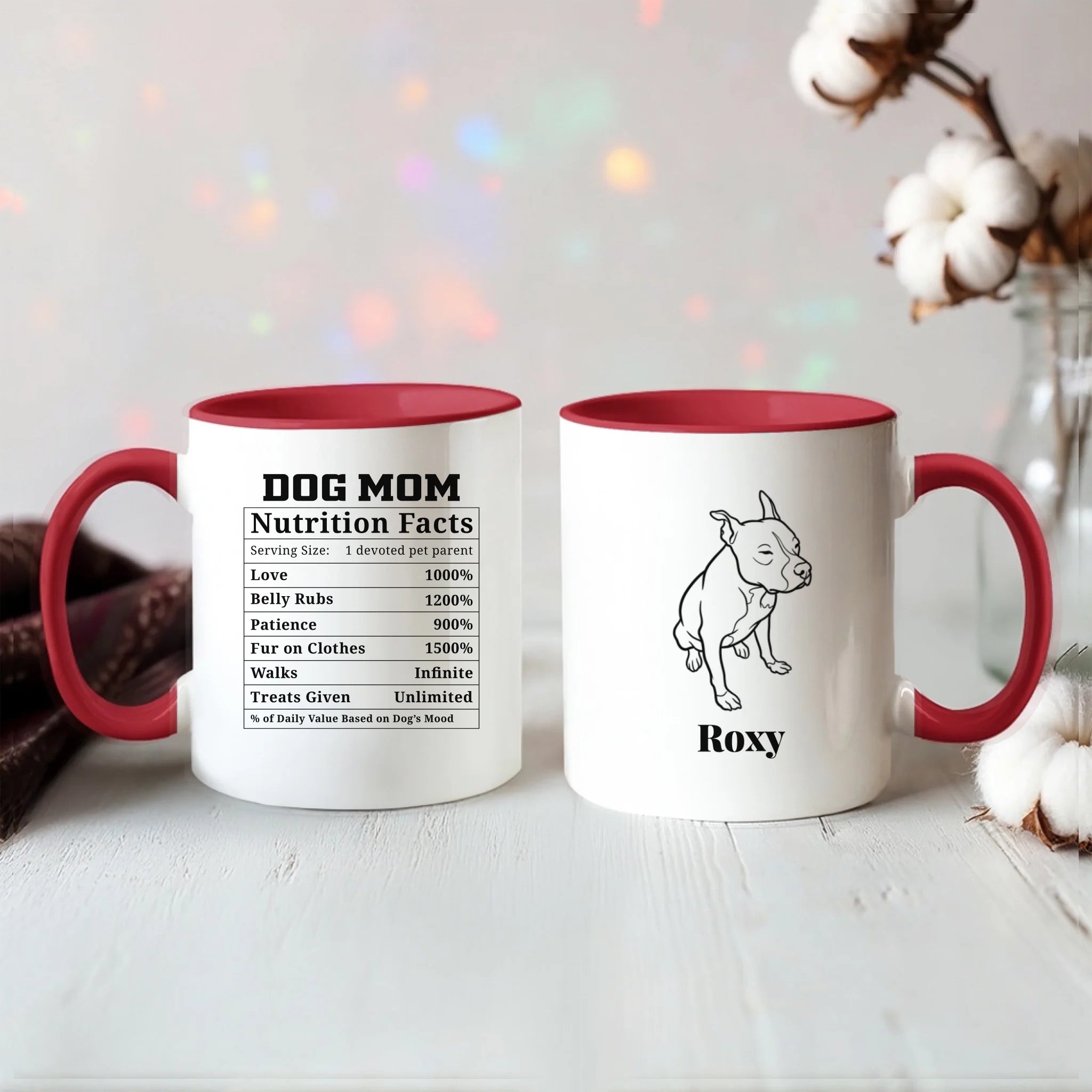 Color Accent Mug 11oz Red