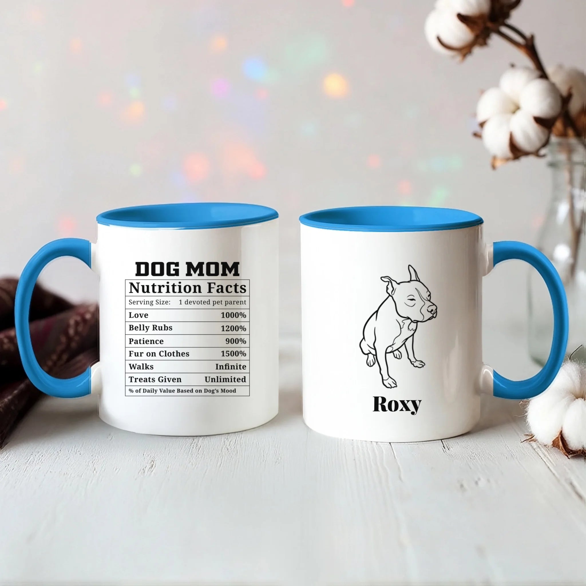Color Accent Mug 11oz Light Blue
