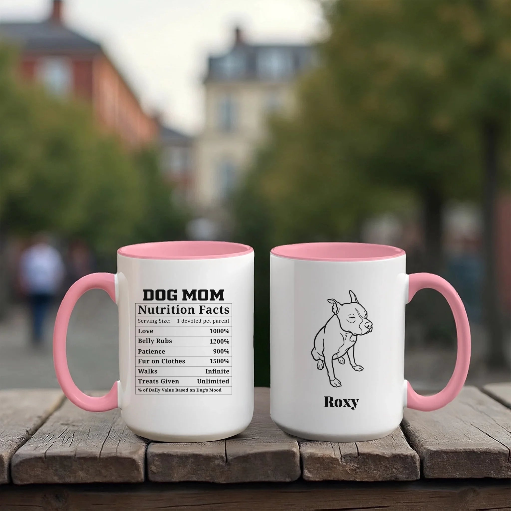 Accent Mug 15oz Red Pink
