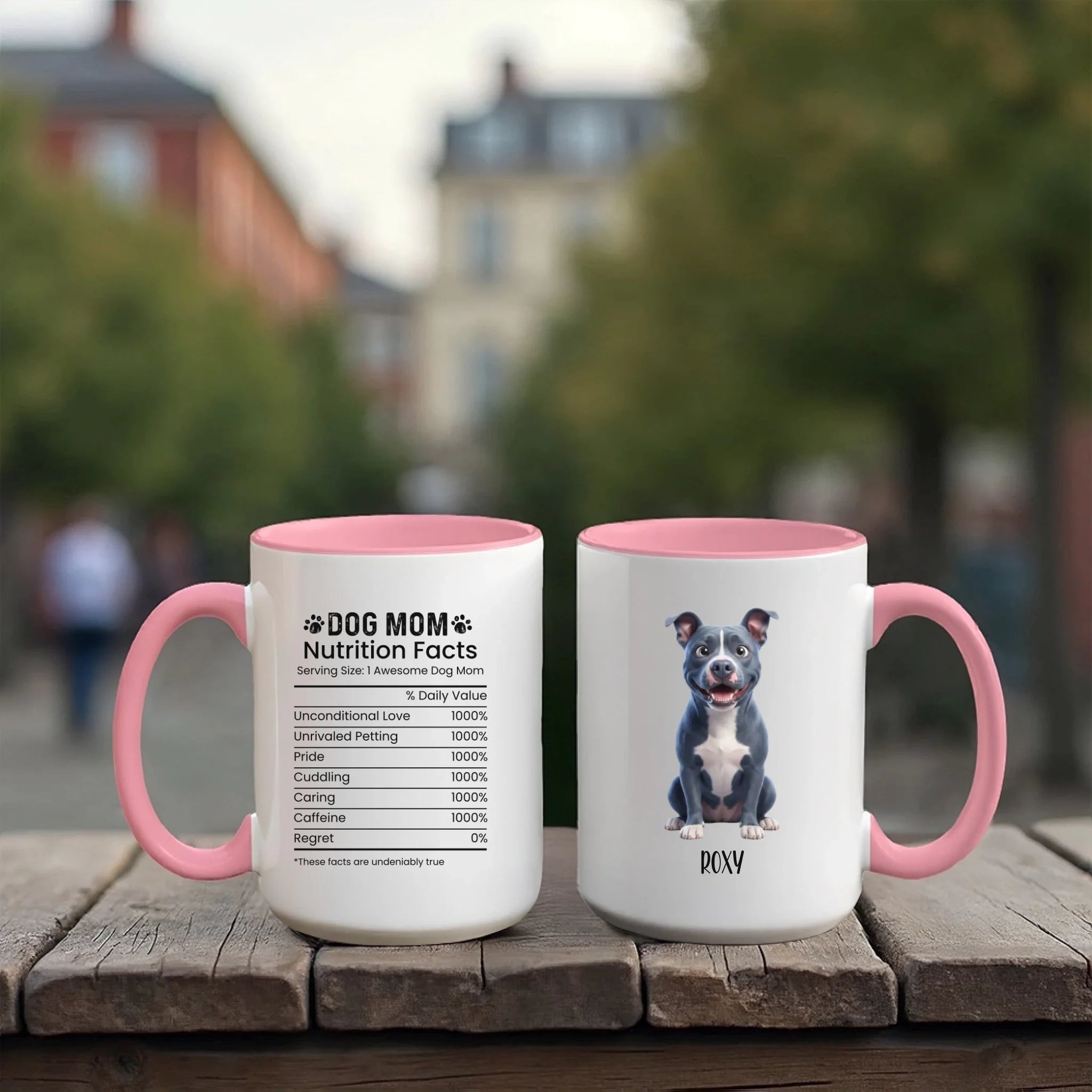 Accent Mug 15oz Red Pink