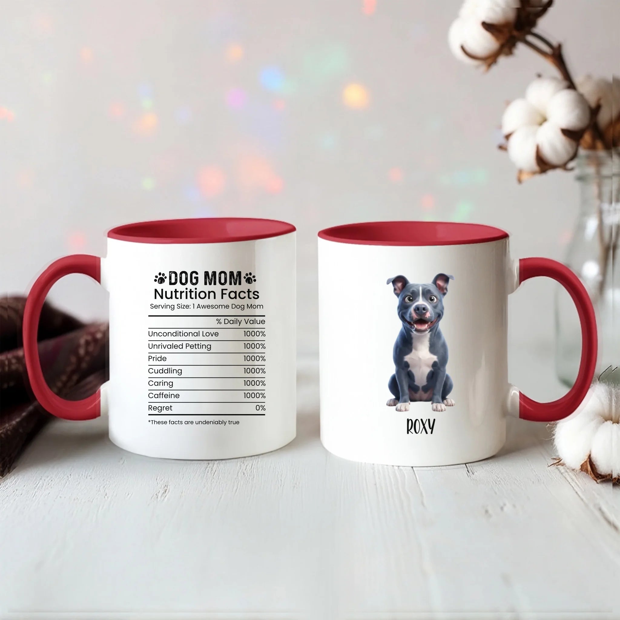 Color Accent Mug 11oz Red