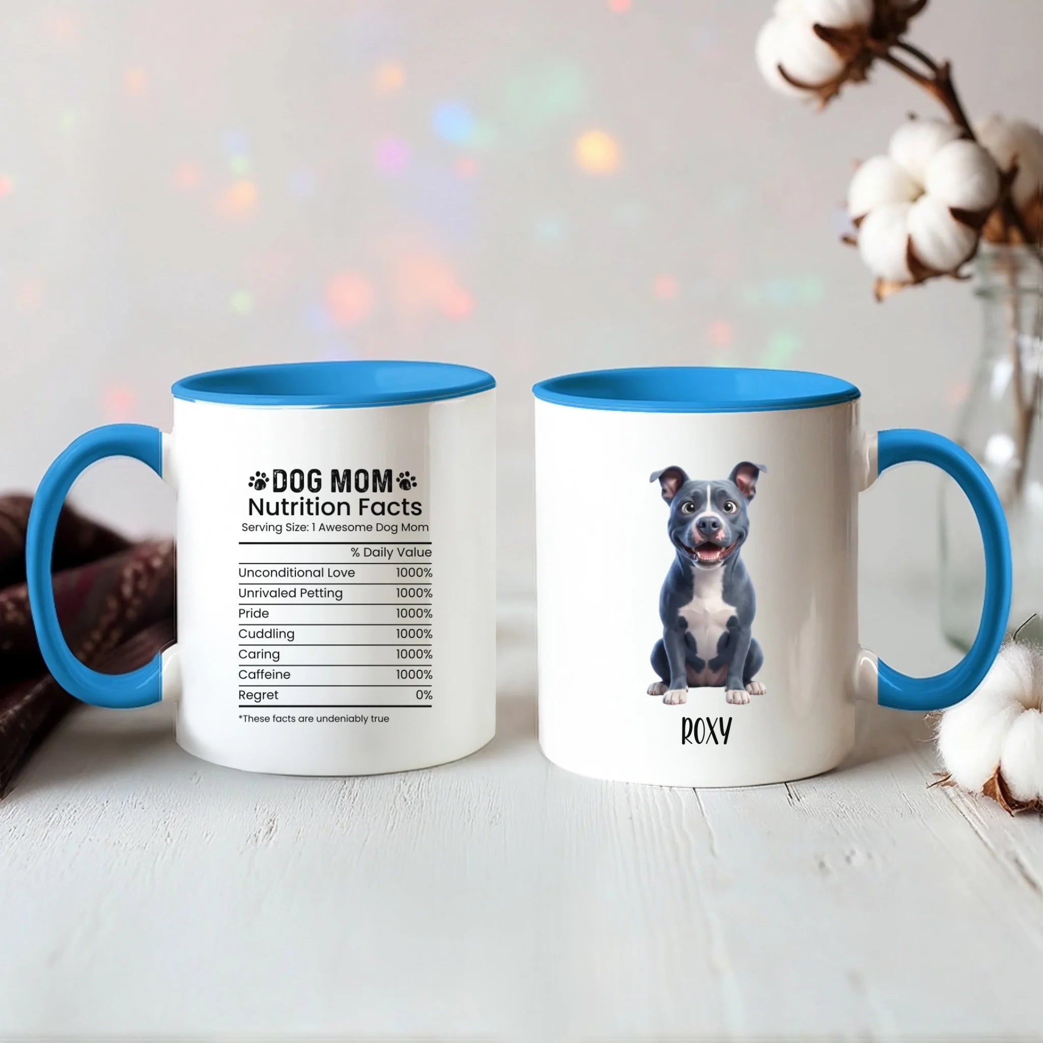 Color Accent Mug 11oz Light Blue