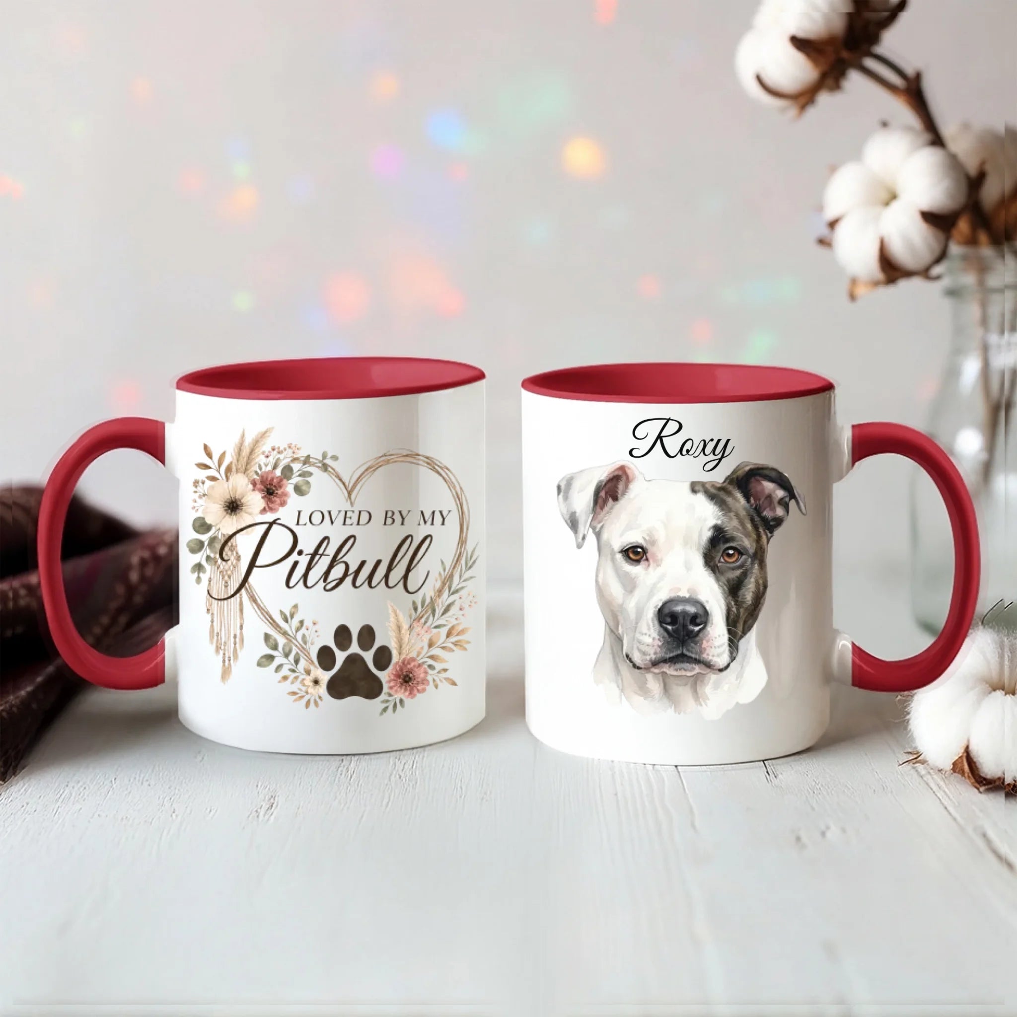 Color Accent Mug 11oz Red