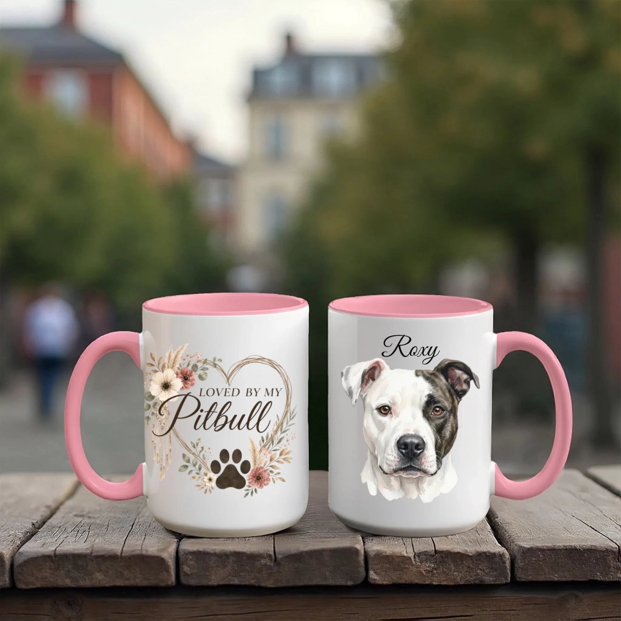 Accent Mug 15oz Red Pink
