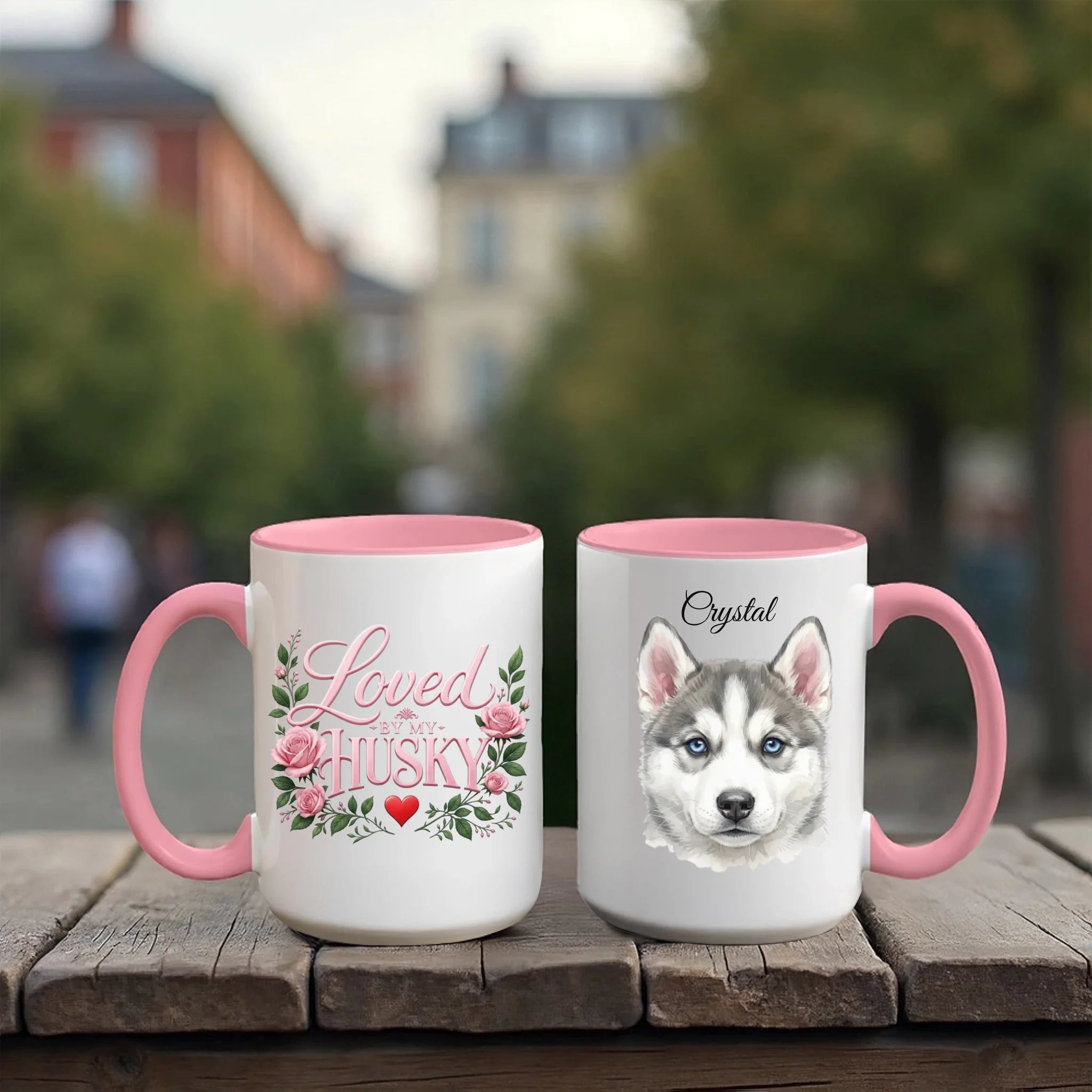 Accent Mug 15oz Red Pink