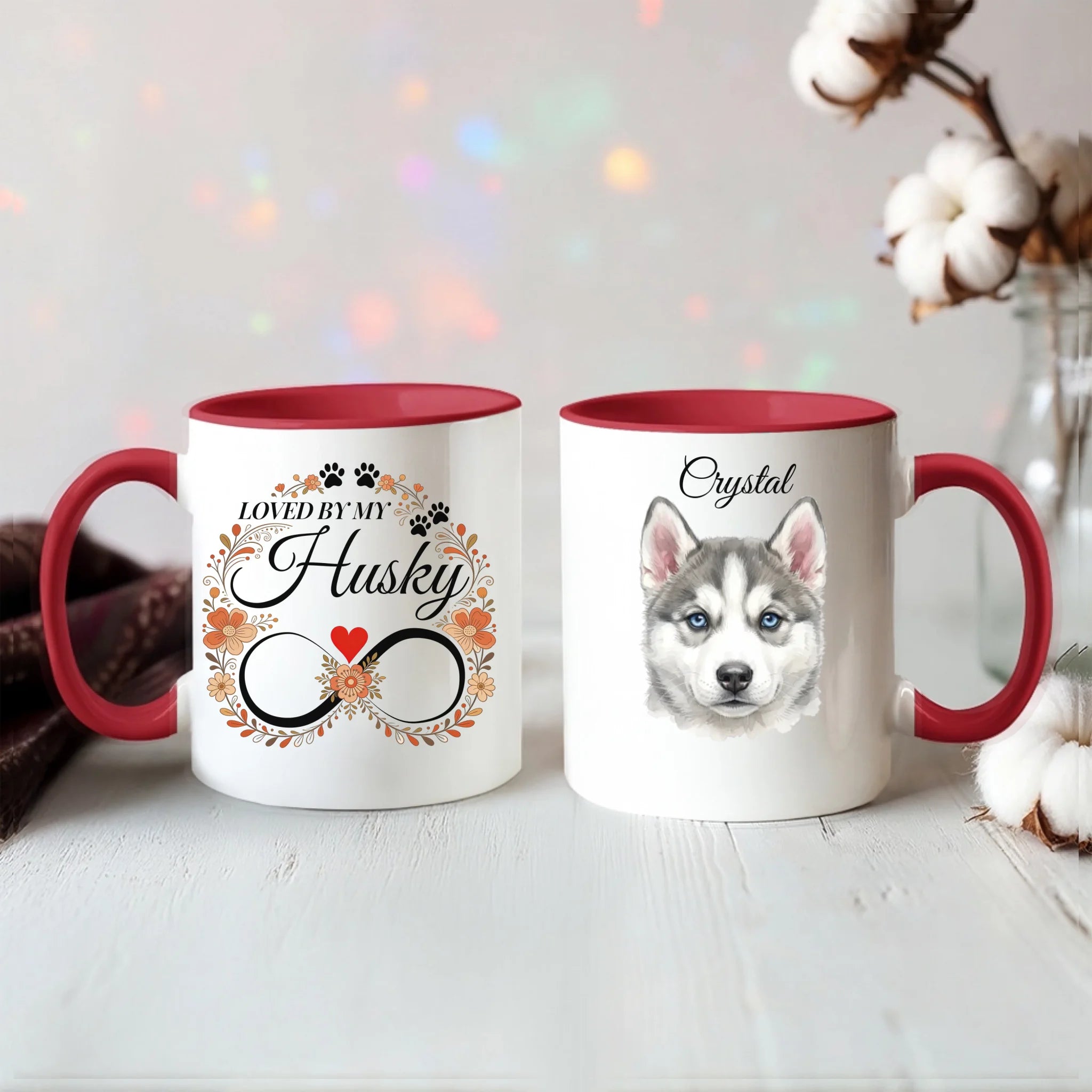 Color Accent Mug 11oz Red