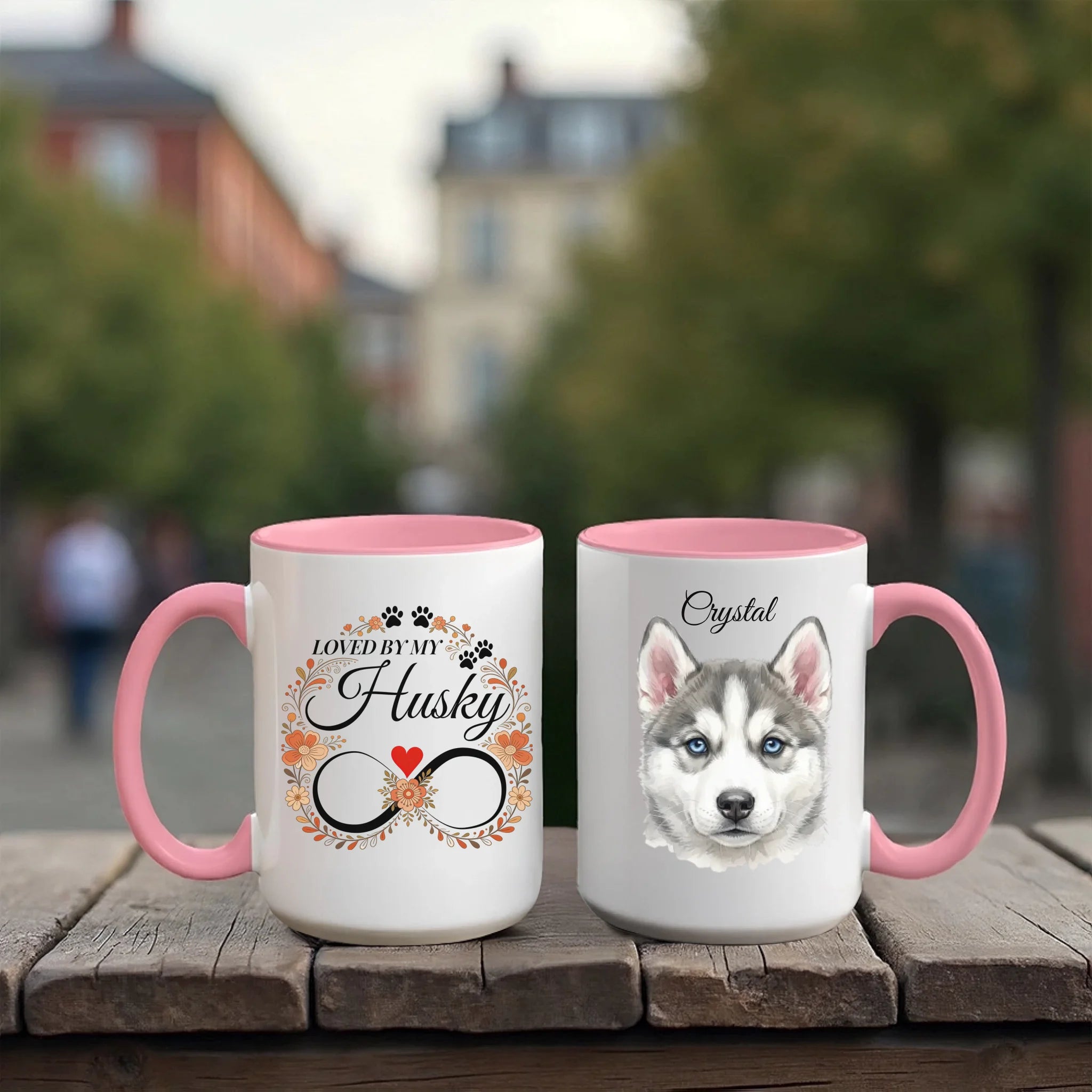 Accent Mug 15oz Red Pink