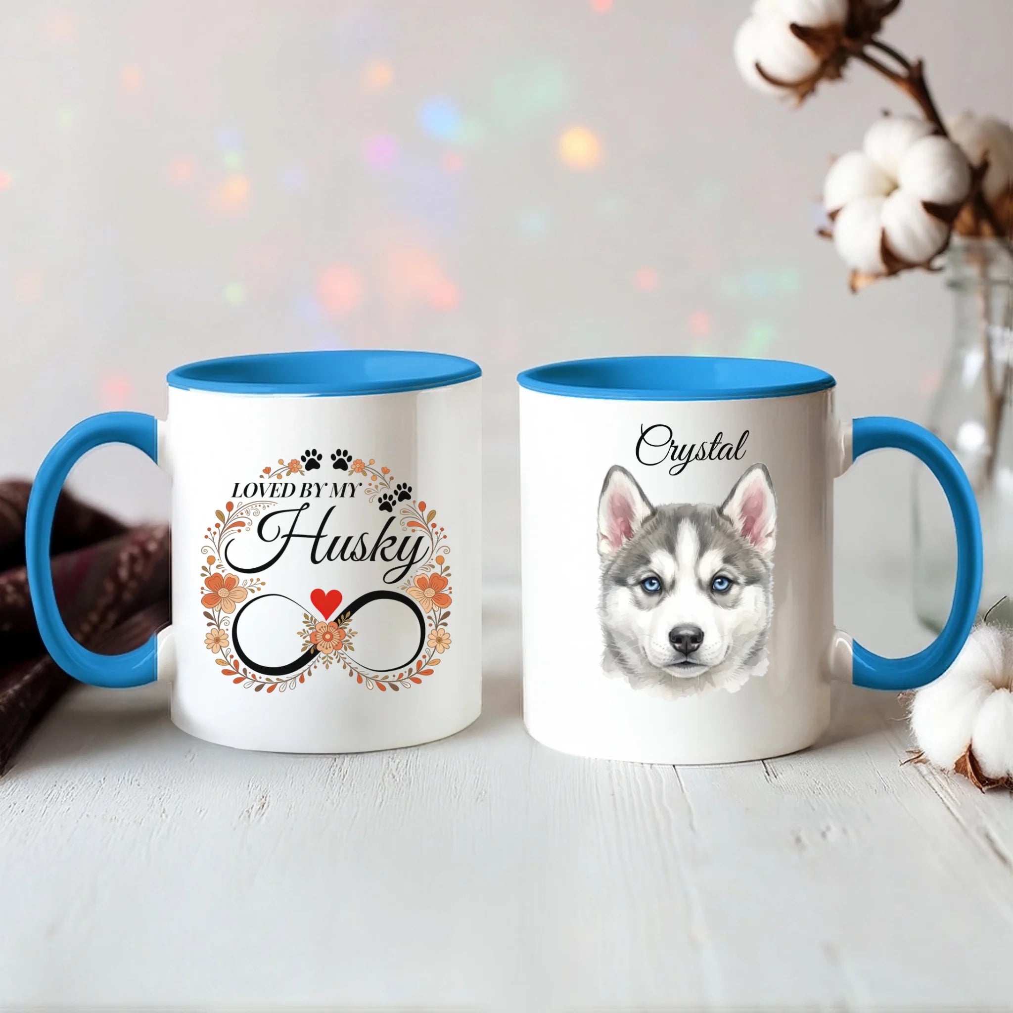 Color Accent Mug 11oz Light Blue