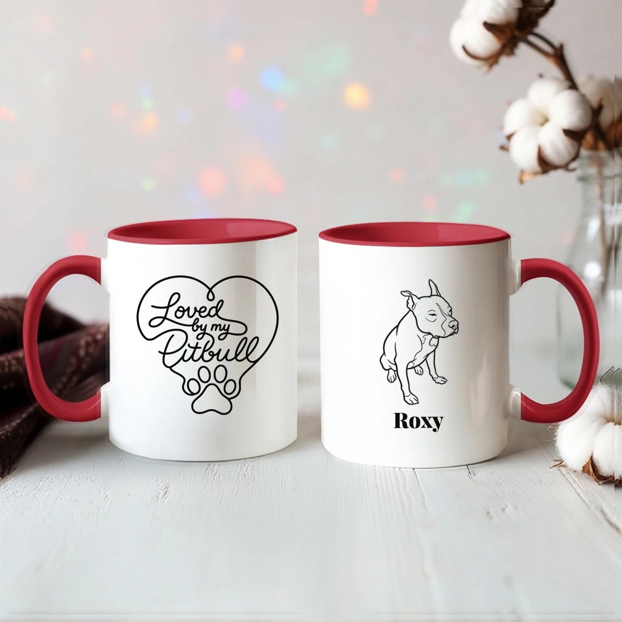 Color Accent Mug 11oz Red