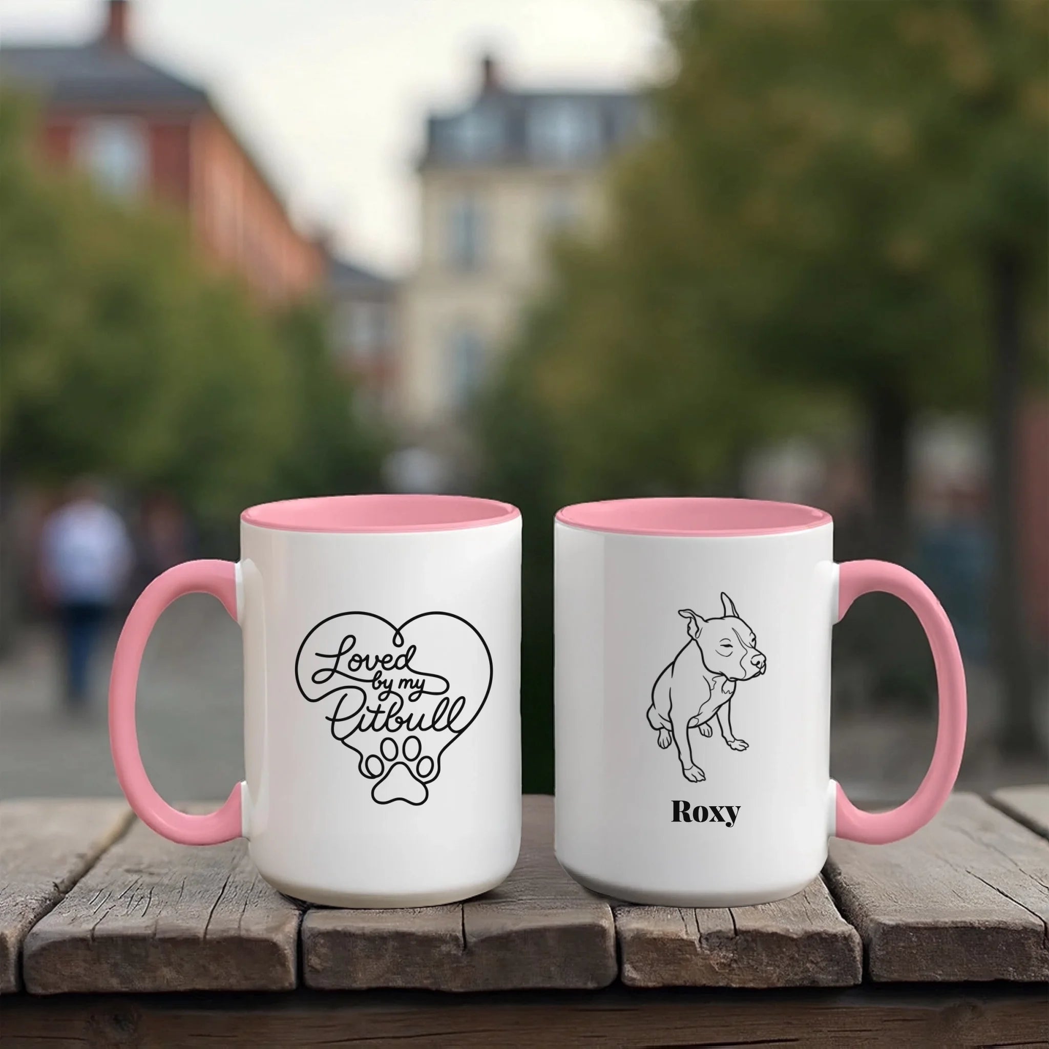 Accent Mug 15oz Red Pink