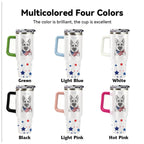 America's Dog Mom Personalized Sketch with Bandana 40oz Tumbler