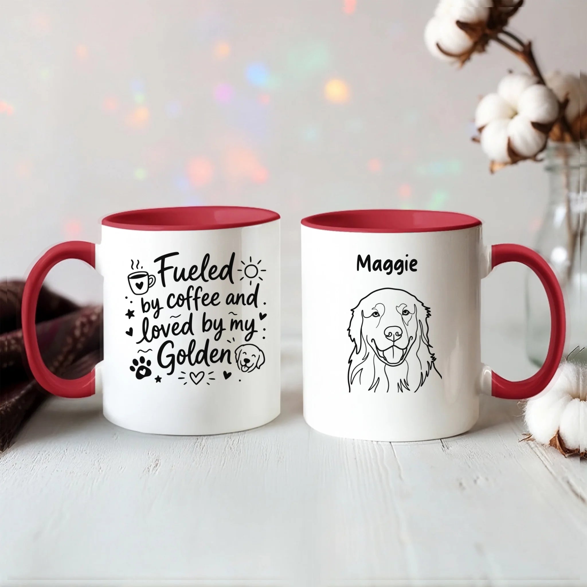 Color Accent Mug 11oz Red