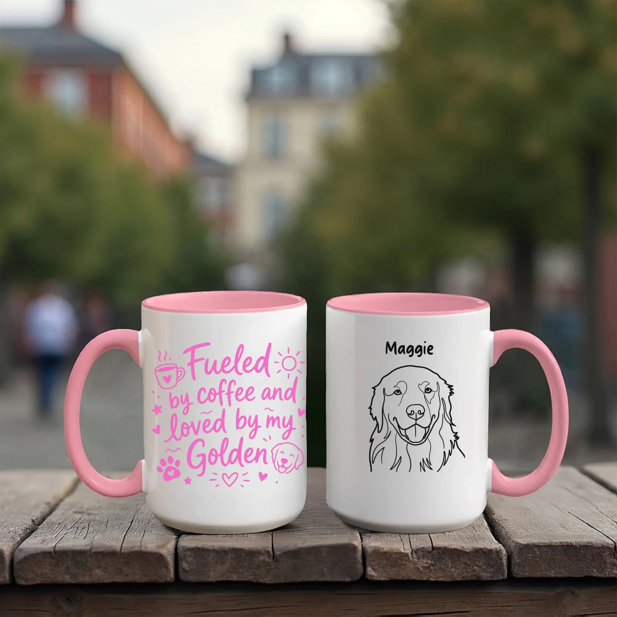 Accent Mug 15oz Red Pink