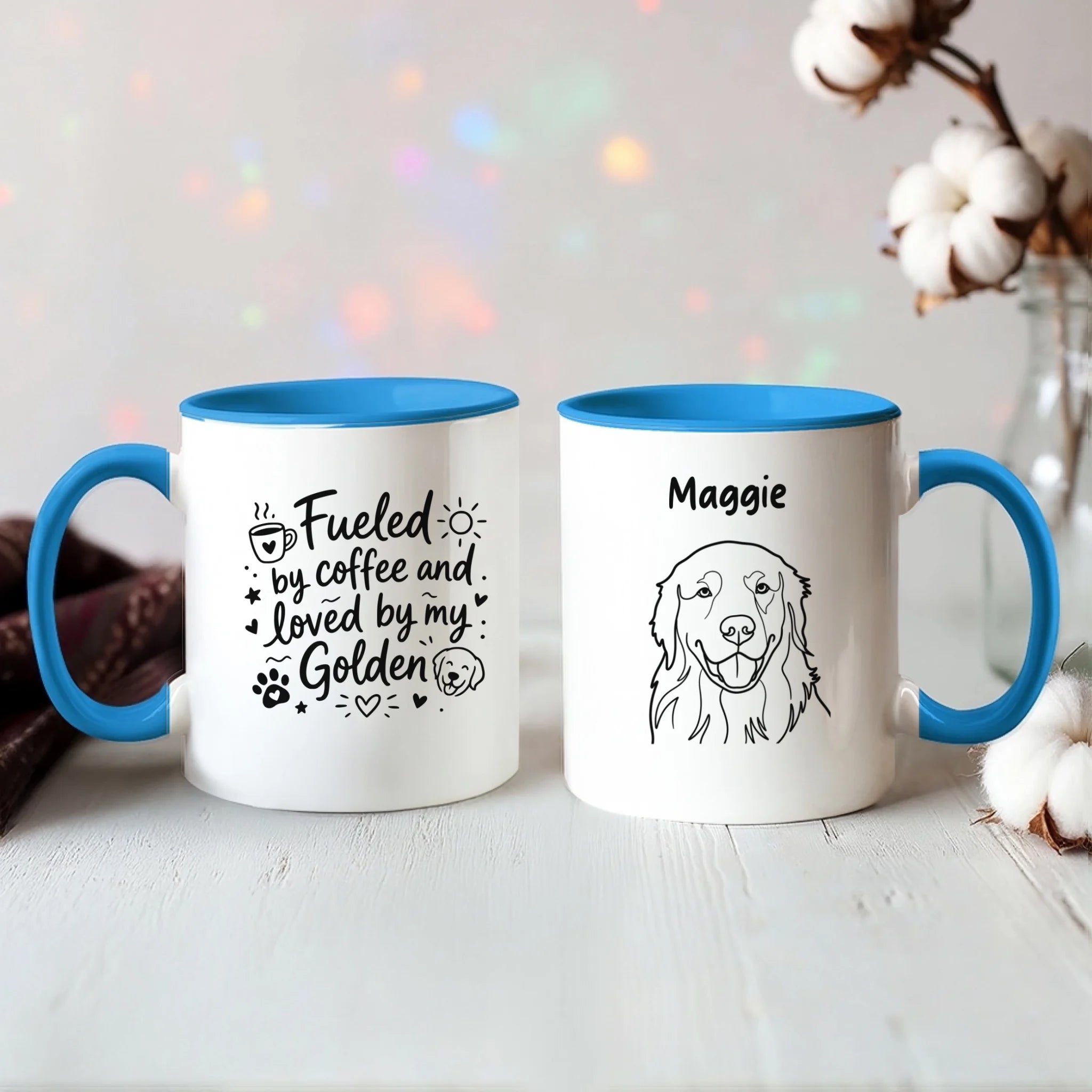 Color Accent Mug 11oz Light Blue