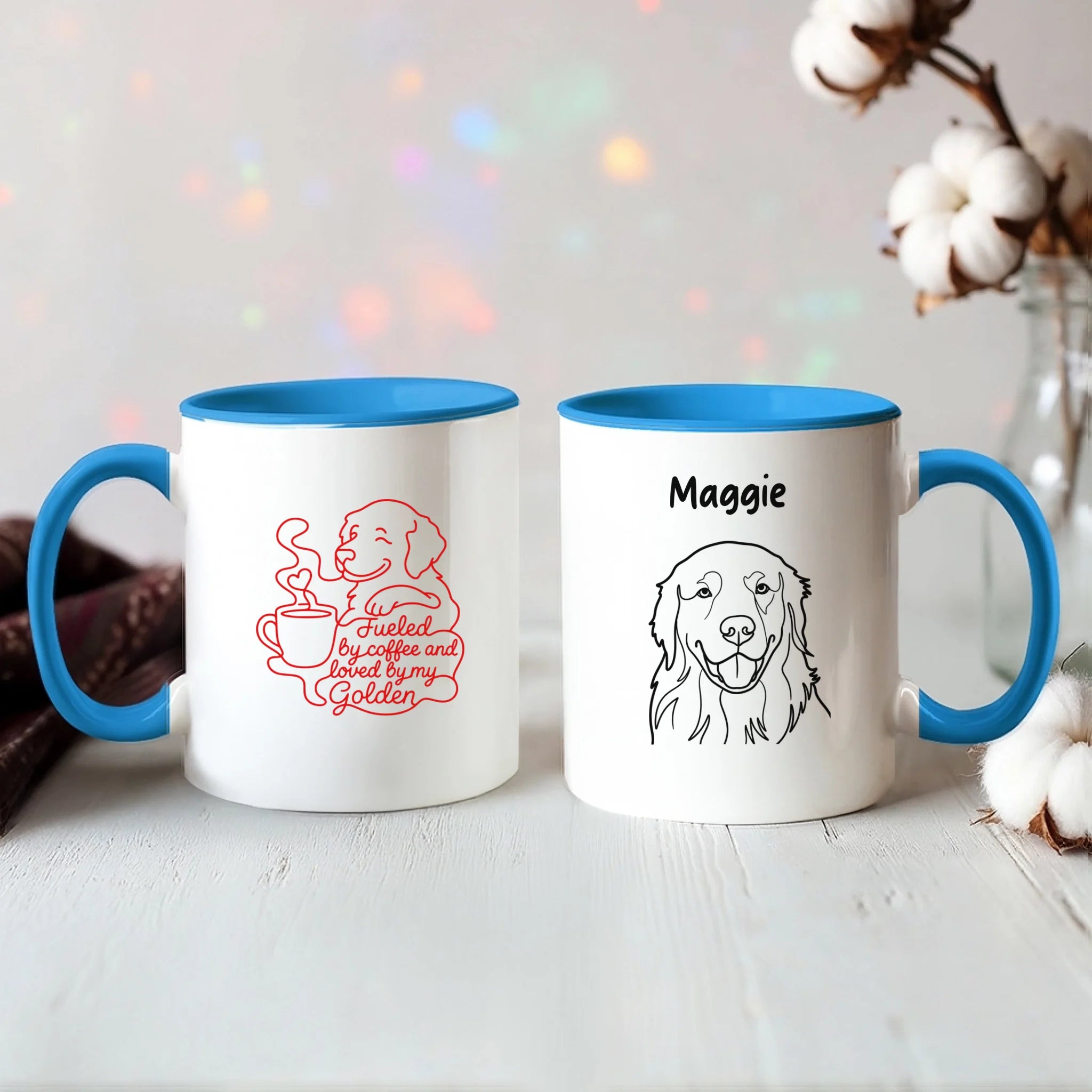 Color Accent Mug 11oz Light Blue